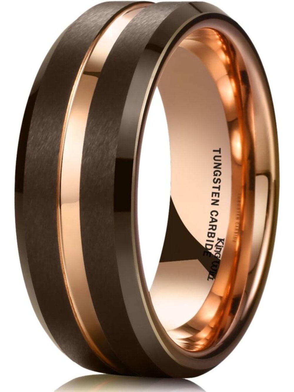 Men's Tungsten Carbide Wedding Band, Sizes 4-16, Durable, Stylish